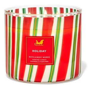 🎅 BBW Holiday 3-Wick Candle NEW